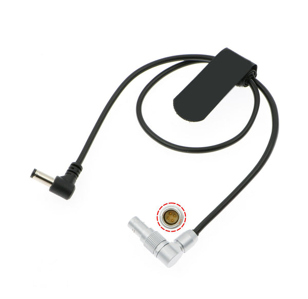 ELECBEE-Kabel, Stromkabel für Zacuto Kameleon EVF, DC-Stecker auf verstellbaren, rechtwinkligen 4-poligen Stecker, 45 cm | 18 Zoll