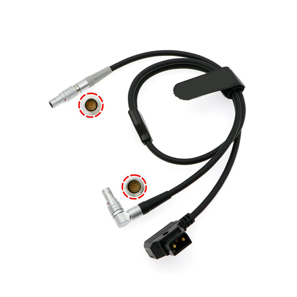 ELECBEE Cables Run Stop-Stromkabel für ARRI cforce RF-Motor | cmotion cPRO-Motor zu RED Komodo | RED V-Raptor-Kamera 7-polig auf 9-polig + D-Tap-Kabel 60 cm | 23,6 Zoll