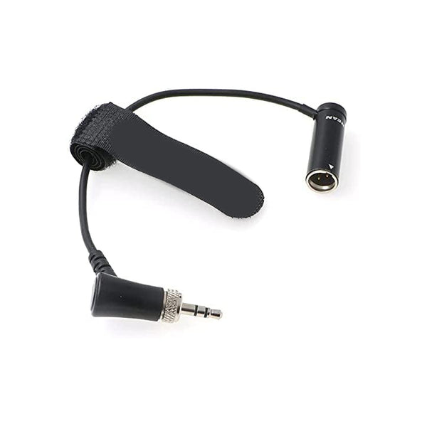 ELECBEE Cables Low Profile TA3M Mini XLR 3-poliger Stecker auf 3,5-mm-TRS-Audiokabel für Sennheiser-EK-100 G4/G3 auf BMPCC 4K/6K 8 Zoll