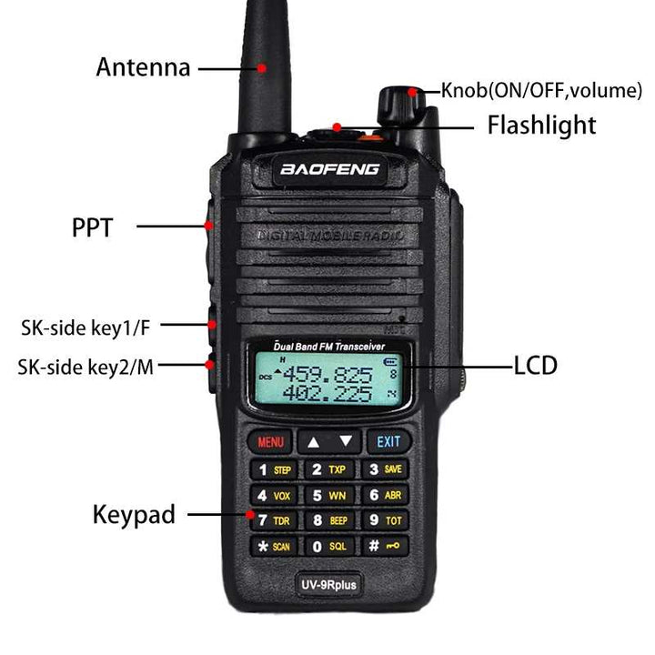 Baofeng UV-9R plus Walkie Talkie UV 9R High Power 10W Waterproof Portable Hunting Ham Radio UV9R 20KM Dual Band HF Transceiver