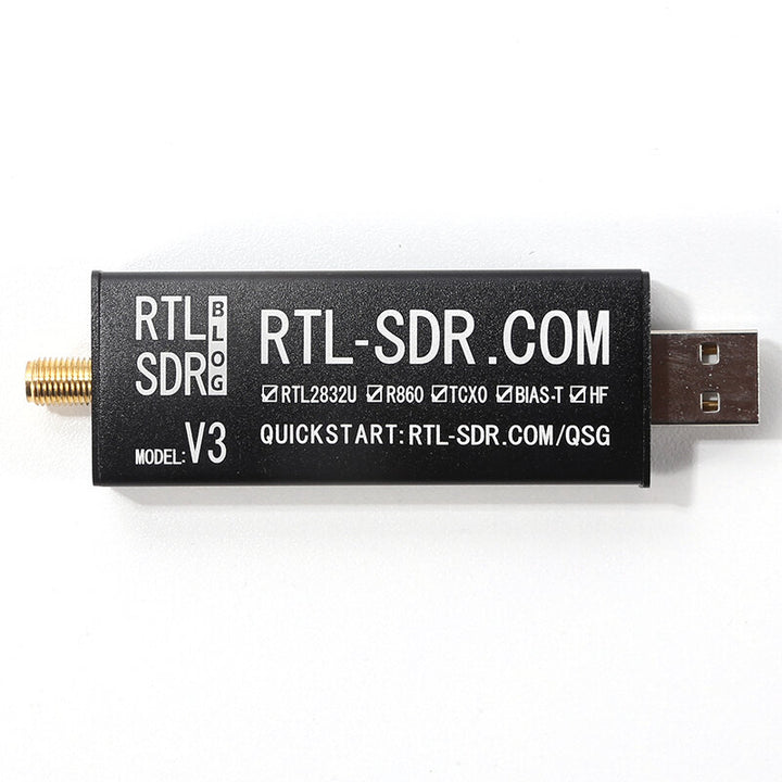 RTL-SDR Blog RTL SDR V3 R820T2 RTL2832U 1PPM TCXO SMA RTLSDR Software Defined Radio with Multipurpose Dipole Antenna