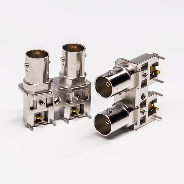 Female BNC Connector Angled Dual Female PCB – ELECBEE