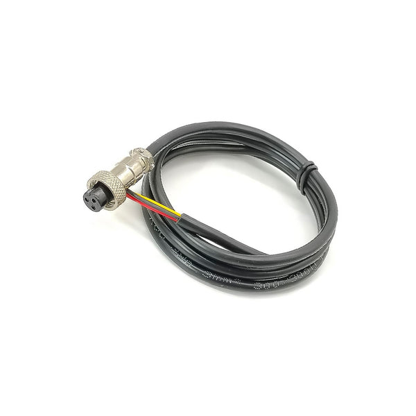 GX12 Aviation Connector Butt-Joint Type straight Female connector with 1M Single Ended Cable