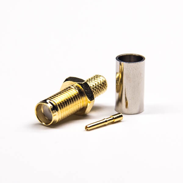 HF-Koaxialstecker Standard-SMA-Buchse, gerade Crimpverbindung für Kabel