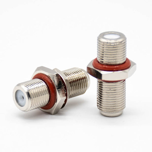 HF-Adapter Metall gerade F-Buchse auf F-Buchse freihängend 75 Ohm 