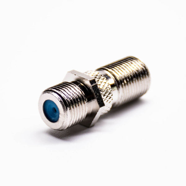 HF-Adapter Metall gerade F-Buchse auf F-Buchse freihängend 75 Ohm 