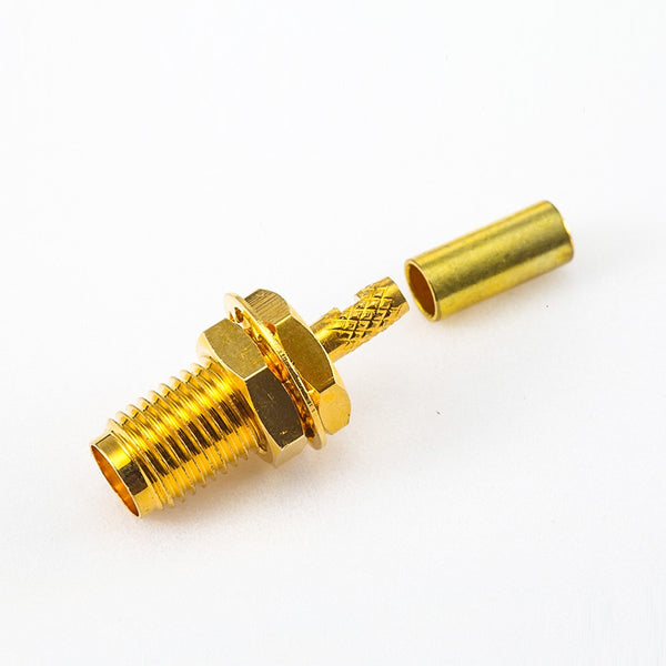 RF Coaxial connector Standard SMA Jack Straight Crimp for Cable RG174/RG316/LMR100