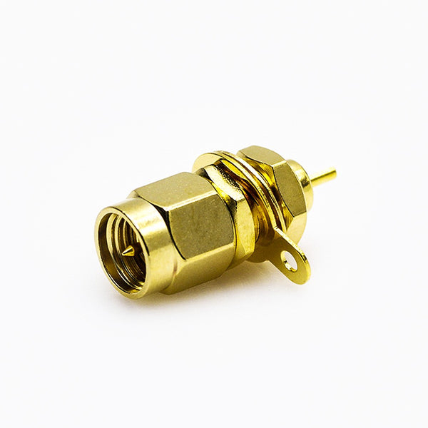 RF Coaxial connector Standard SMA Plug Straight Solder Type for PCB mount