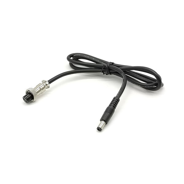 GX12 Aviation Connector  2pin  straight   Male  to DC straight  Female  with  1M Cable