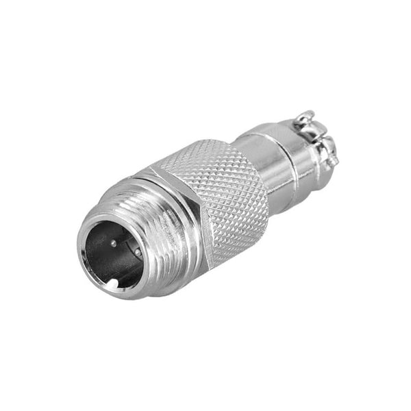 GX12 Aviation  connector  Male and Female  Straight Butt-Joint Type Solder connector