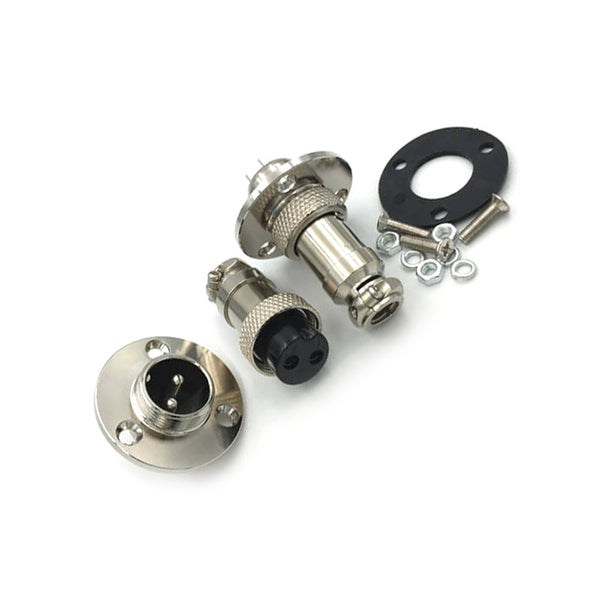 GX16 Aviation  connector  Male and Female Straight Flange Solder connector