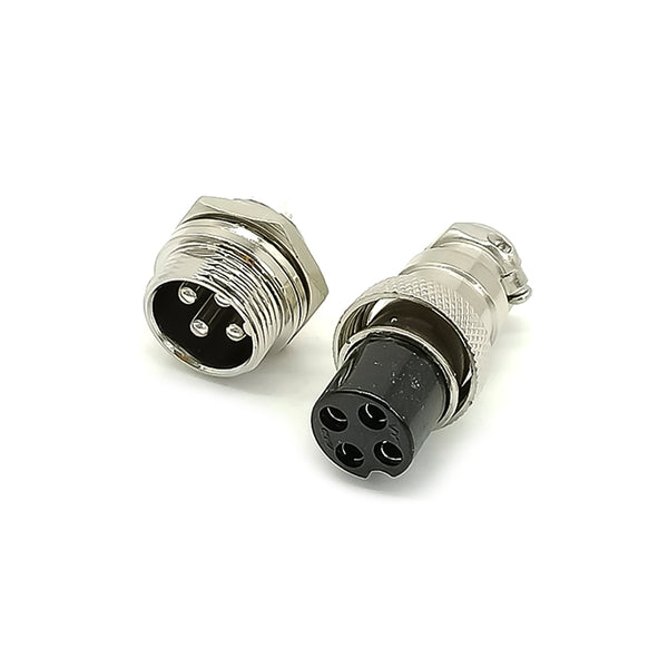 GX16 Aviation  connector  Male and Female Straight Panel mount solder connector