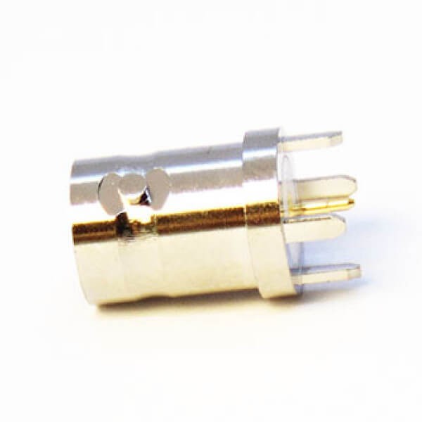 HD BNC Connector Female Vertical Type for PCB with Bulkhead