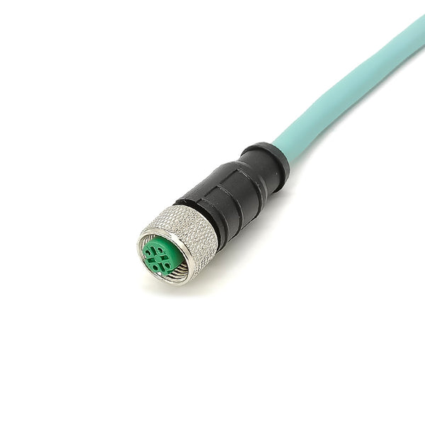 M12 4pin and 8pin A-Code D-Code X-Code Female to Female High Flex Cat7 Industrial Ethernet 1M Cable PVC