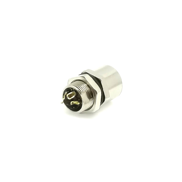 M8 Panel Receptacles Female Straight Rear-nut Mount connector for Solder Type