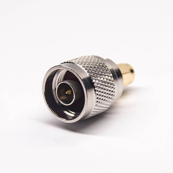 HF-Adapter Metall gerade N-Stecker auf SMA-Stecker freihängend 50 Ohm 