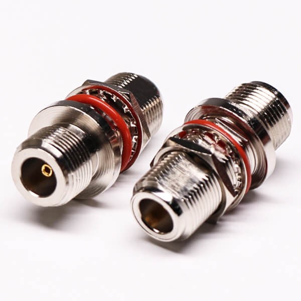 HF-Adapter Metall gerade N-Buchse auf N-Buchse Schott 50 Ohm 