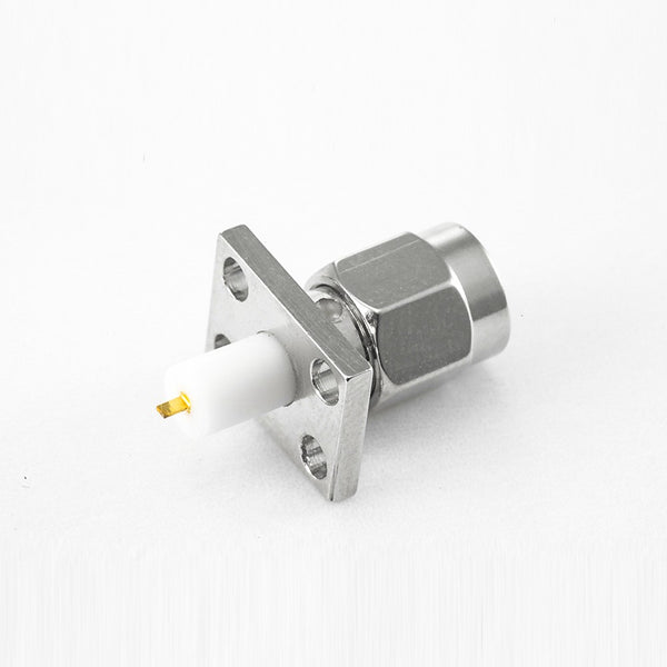 RF Coaxial connector Standard SMA Plug Straight Solder Type for PCB mount