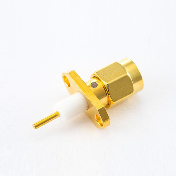 RF Coaxial connector Standard SMA Plug Straight Solder Type for PCB mount