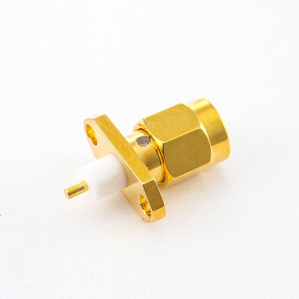 RF Coaxial connector Standard SMA Plug Straight Solder Type for PCB mount