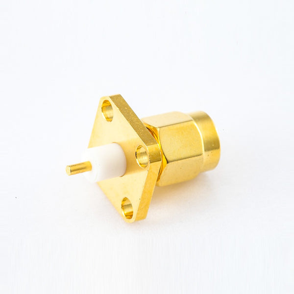 RF Coaxial connector Standard SMA Plug Straight Solder Type for PCB mount