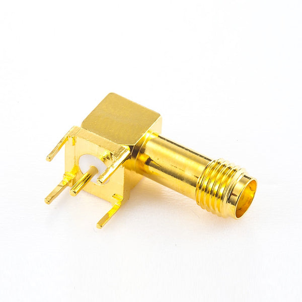 RF Coaxial connector Standard SMA Jack Right Angle Solder Type for PCB mount