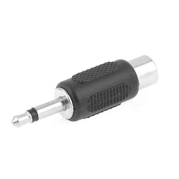 HF-Adapter Metall gerader Cinch-Stecker auf Cinch-Buchse freihängend 75 Ohm