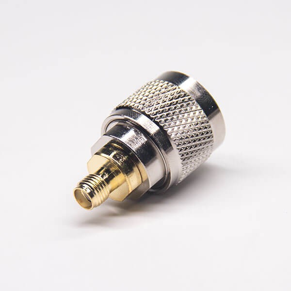RF Adapter Metal Straight SMA Jack to N Plug Free Hanging 50  Ohm