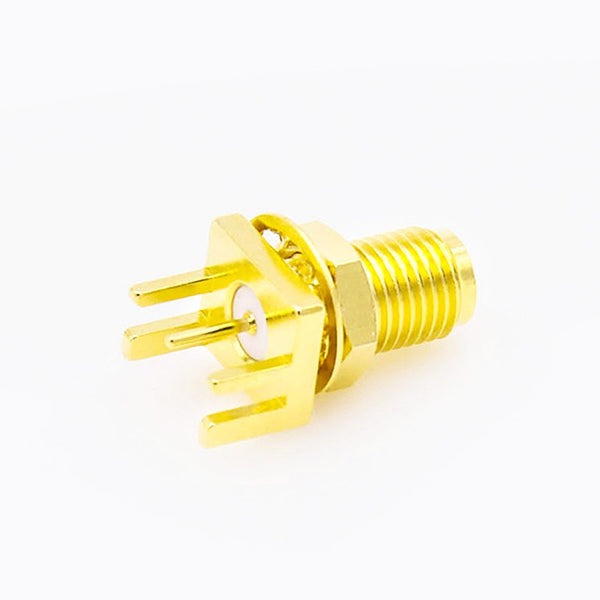 HF-Koaxialstecker Standard-SMA-Buchse, gerade Lötausführung für Leiterplattenmontage