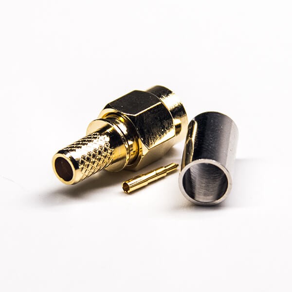 HF-Koaxialstecker Standard-SMA-Stecker, gerade Crimpverbindung für Kabel