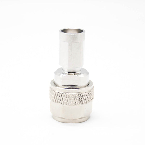 HF-Adapter Metall gerader N-Stecker auf NEX10-Stecker freihängend 50 Ohm