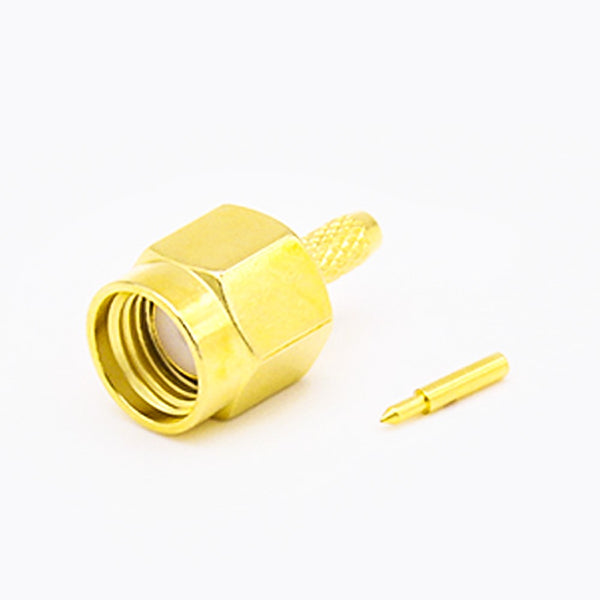 RF Coaxial connector Standard SMA Plug Straight Crimp for Cable RG174/RG316