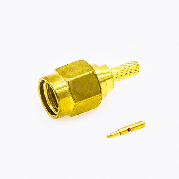 RF Coaxial connector Standard SMA Plug Straight Crimp for Cable RG174/RG316