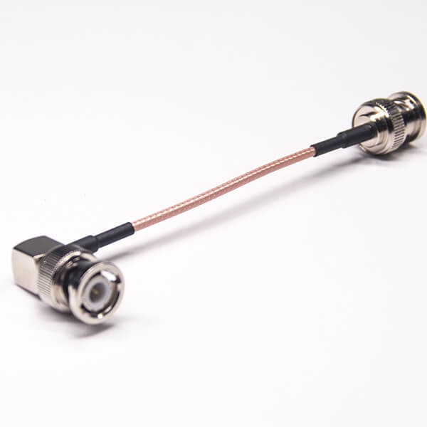 RG316 RF Coaxial Cable BNC Straight Male to BNC Right Angled Male