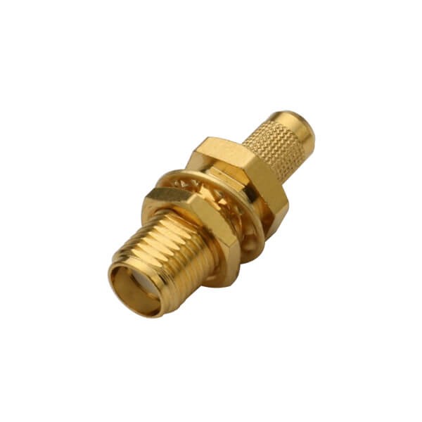 RF Coaxial connector Rreverse polarity SMA Jack Straight Crimp for Cable RG400