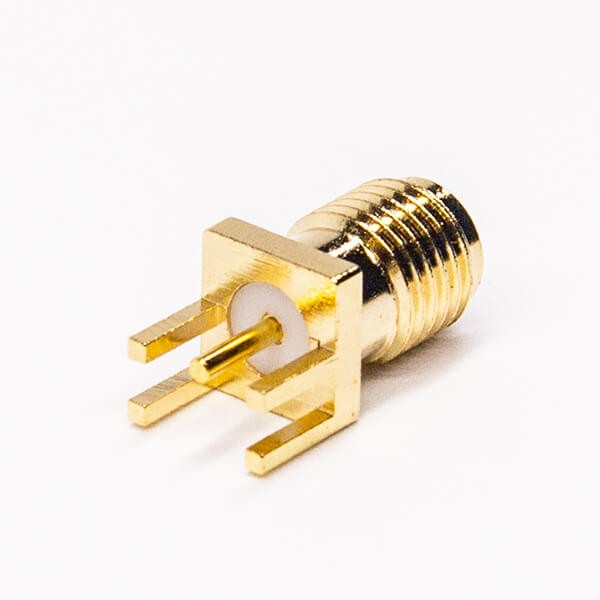 RF Coaxial connector Rreverse polarity SMA Jack Straight Solder Type for PCB mount