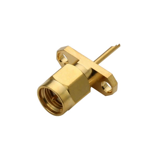 RF Coaxial connector Standard SMA Plug Straight Solder Type for PCB mount