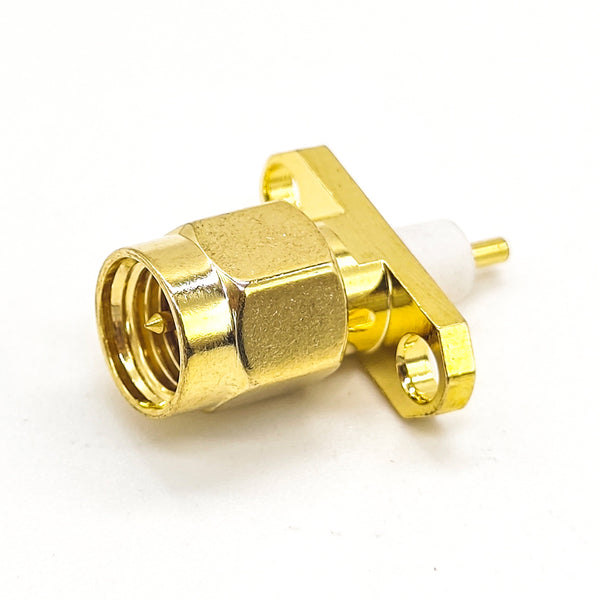 RF Coaxial connector Standard SMA Plug Straight Solder Type for PCB mount