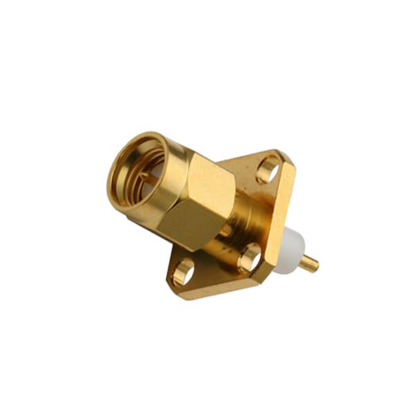 RF Coaxial connector Standard SMA Plug Right Angle Solder Type for PCB mount