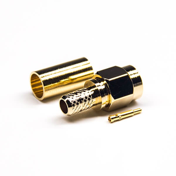 HF-Koaxialstecker Standard-SMA-Stecker, gerade Crimpverbindung für Kabel