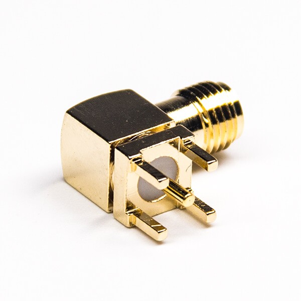 RF Coaxial connector Standard SMA Jack Right Angle Solder Type for PCB mount