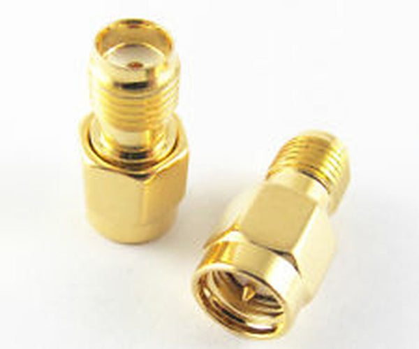 RF Adapter Metal Straight SMA Plug to SMA Jack Free Hanging 50  Ohm