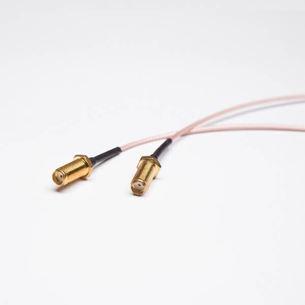 SMA Bulkhead Cable with Brown Coaxial Cable RG316 + TD