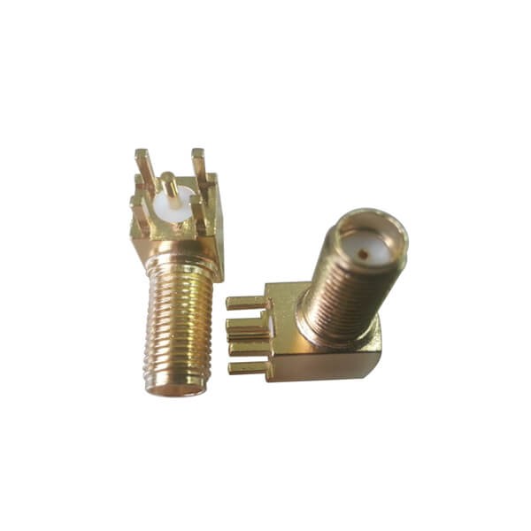 RF Coaxial connector Standard SMA Jack Right Angle Solder Type for PCB mount