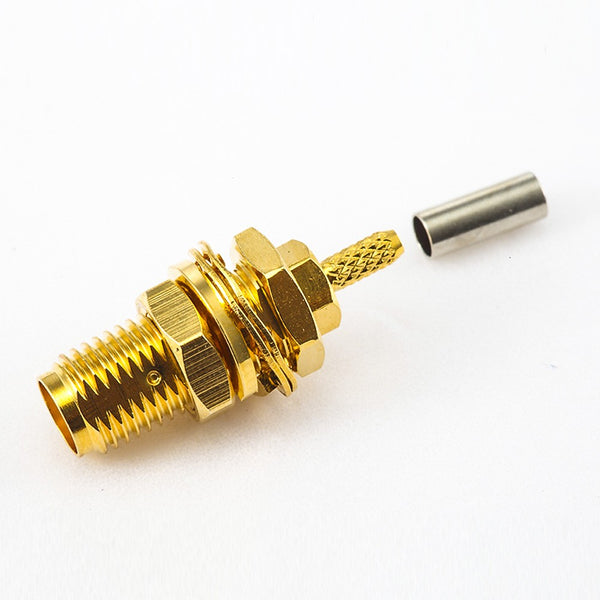 RF Coaxial connector Standard SMA Jack Straight Crimp for Cable RG178/1.37/1.45