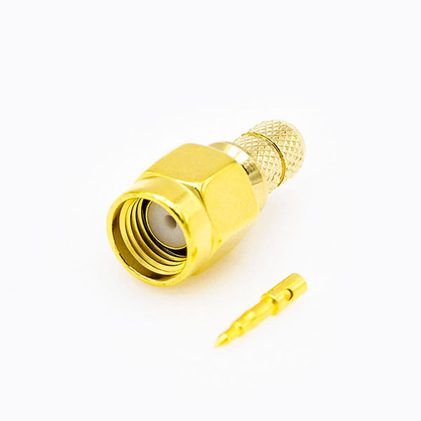 HF-Koaxialstecker Standard-SMA-Stecker, gerade Crimpverbindung für Kabel LMR200/3D-FB