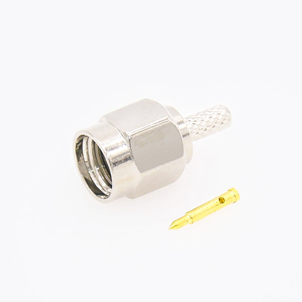 HF-Koaxialstecker Standard-SMA-Stecker, gerade Crimpverbindung für Kabel RG174/RG316