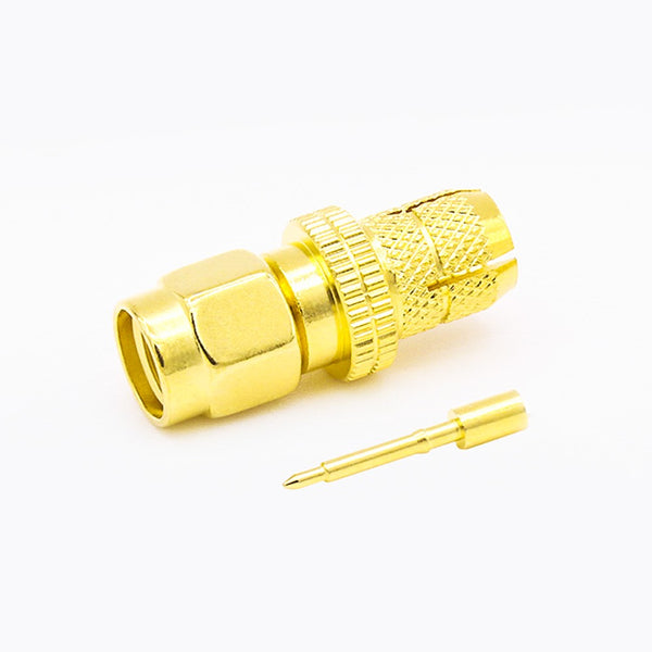 RF Coaxial connector Standard SMA Plug Straight Crimp for Cable LMR300/5D-FB