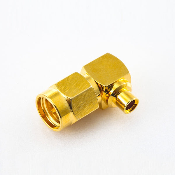 HF-Koaxialstecker Standard-SMA-Stecker, rechtwinklig, Löttyp für Kabel
