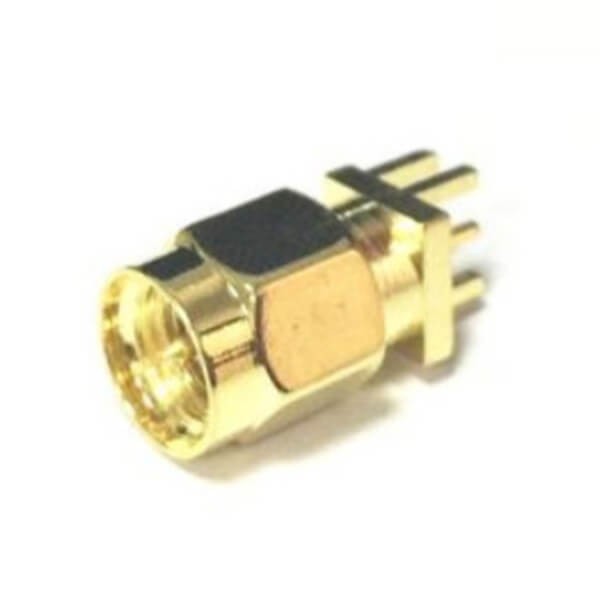 RF Coaxial connector Standard SMA Plug Straight Solder Type for PCB mount